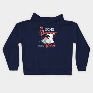 Bunny Need Yarn Kids Hoodie